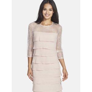 Dress mini Tan brown Cocktail Dress Alex Evenings